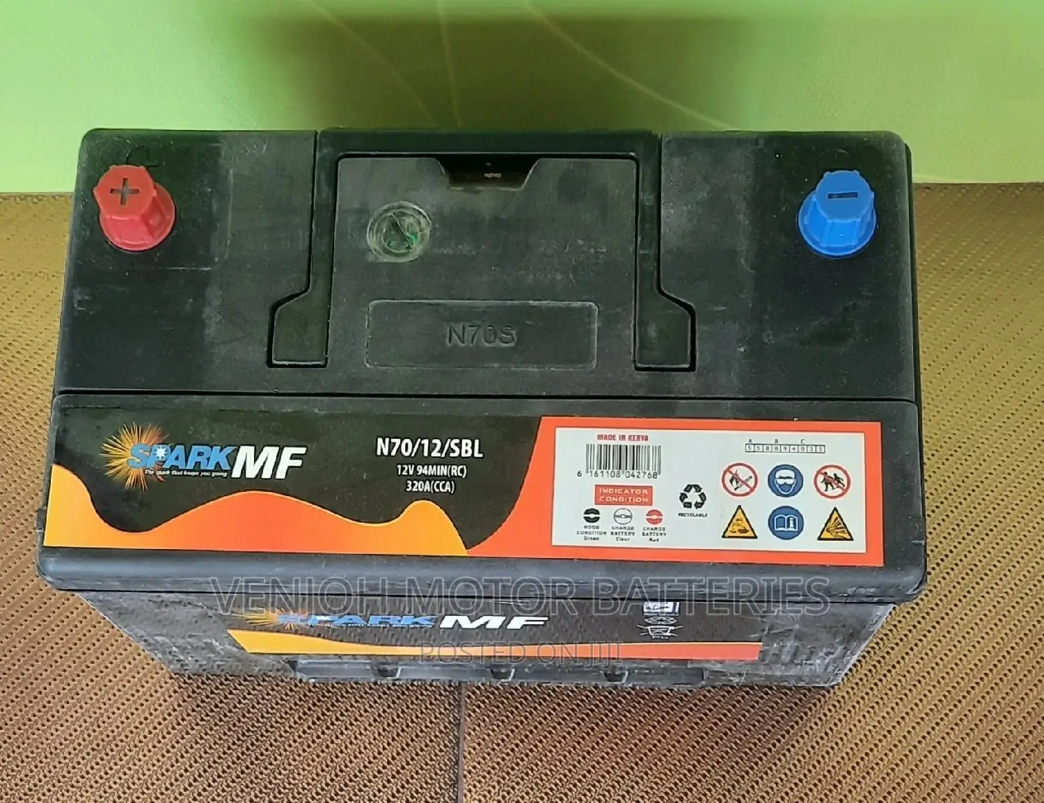 N70 Maintenance Free Spark Car Battery