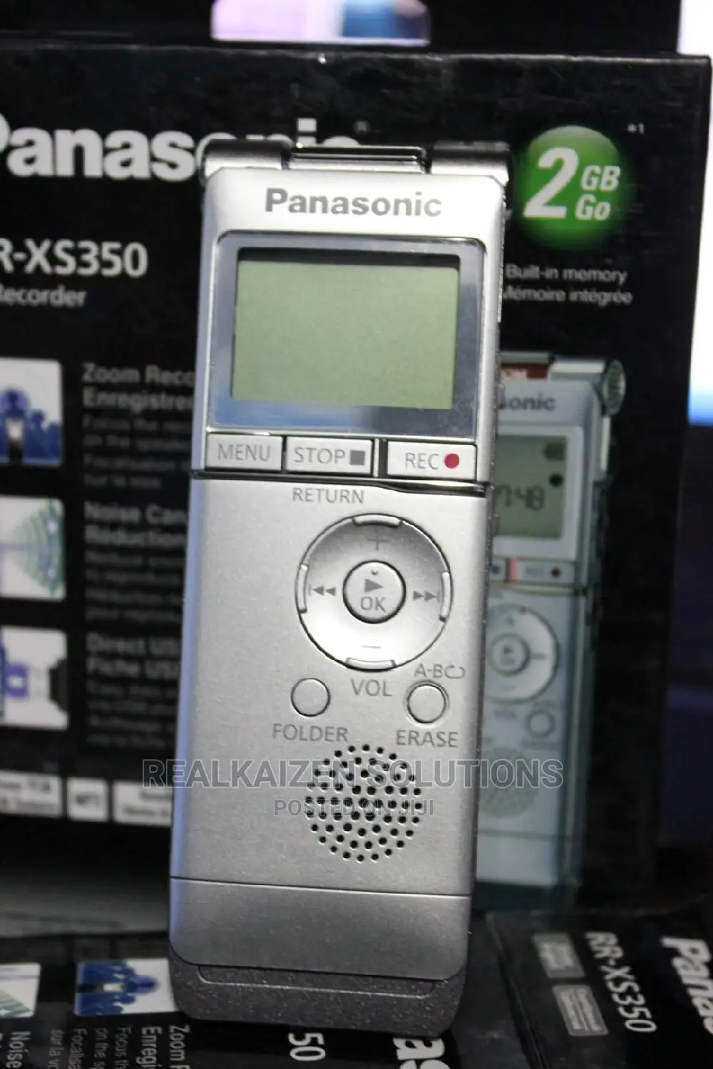 PANASONIC RR-XS350 Silver 2GB Inbuilt Memory Sound Recorder