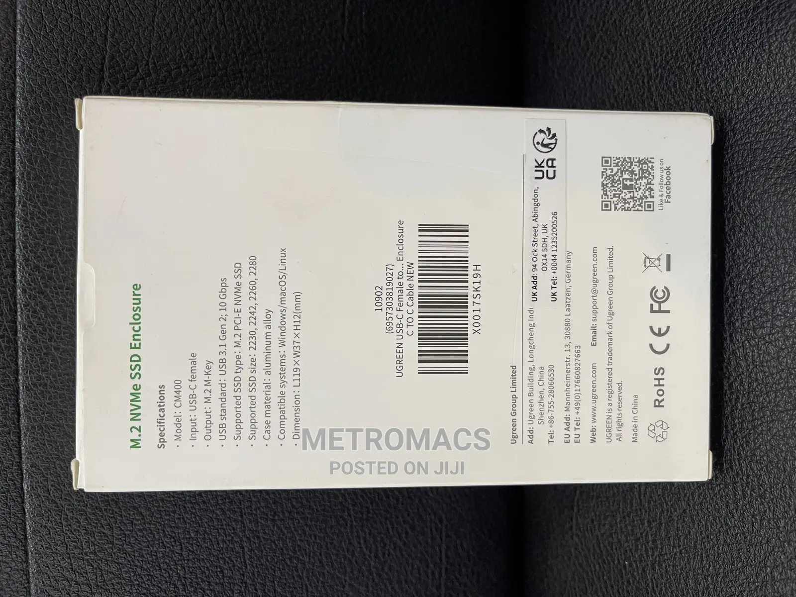 Ugreen M.2 Nvme Ssd Enclosure New Sealed