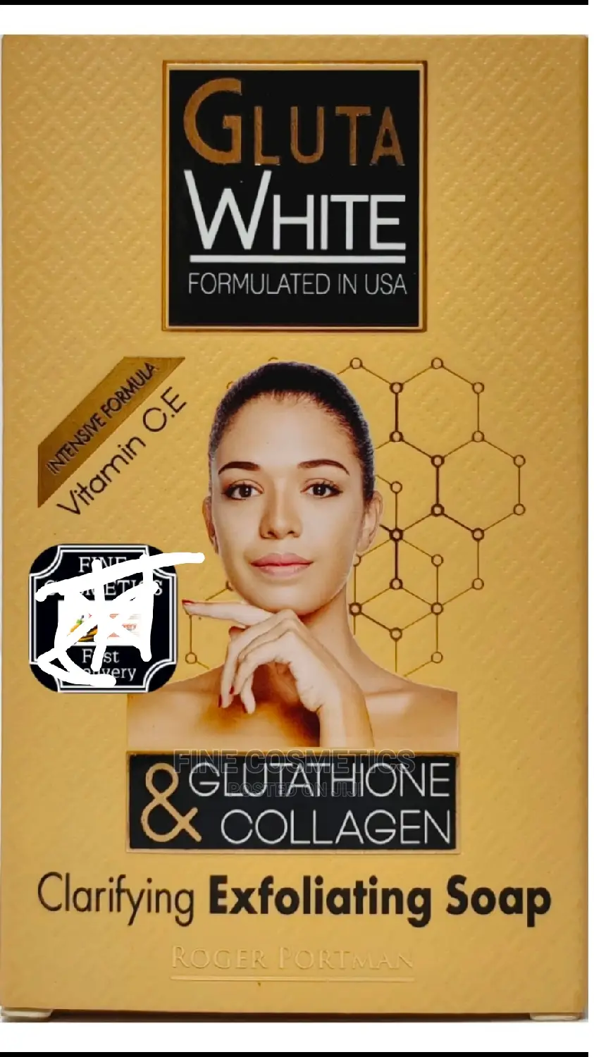 Gluta White USA Glutathione And Collagen Exfoliating Soap
