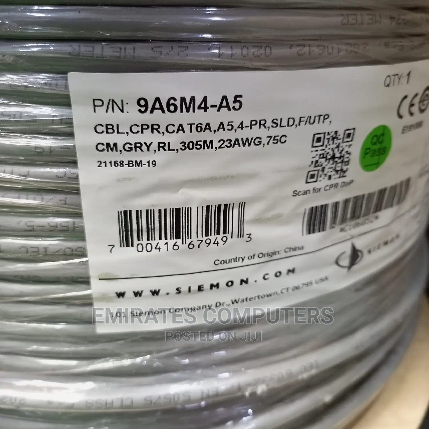 Siemon Cat6a Cable 305M in Central Division Electrical Equipment