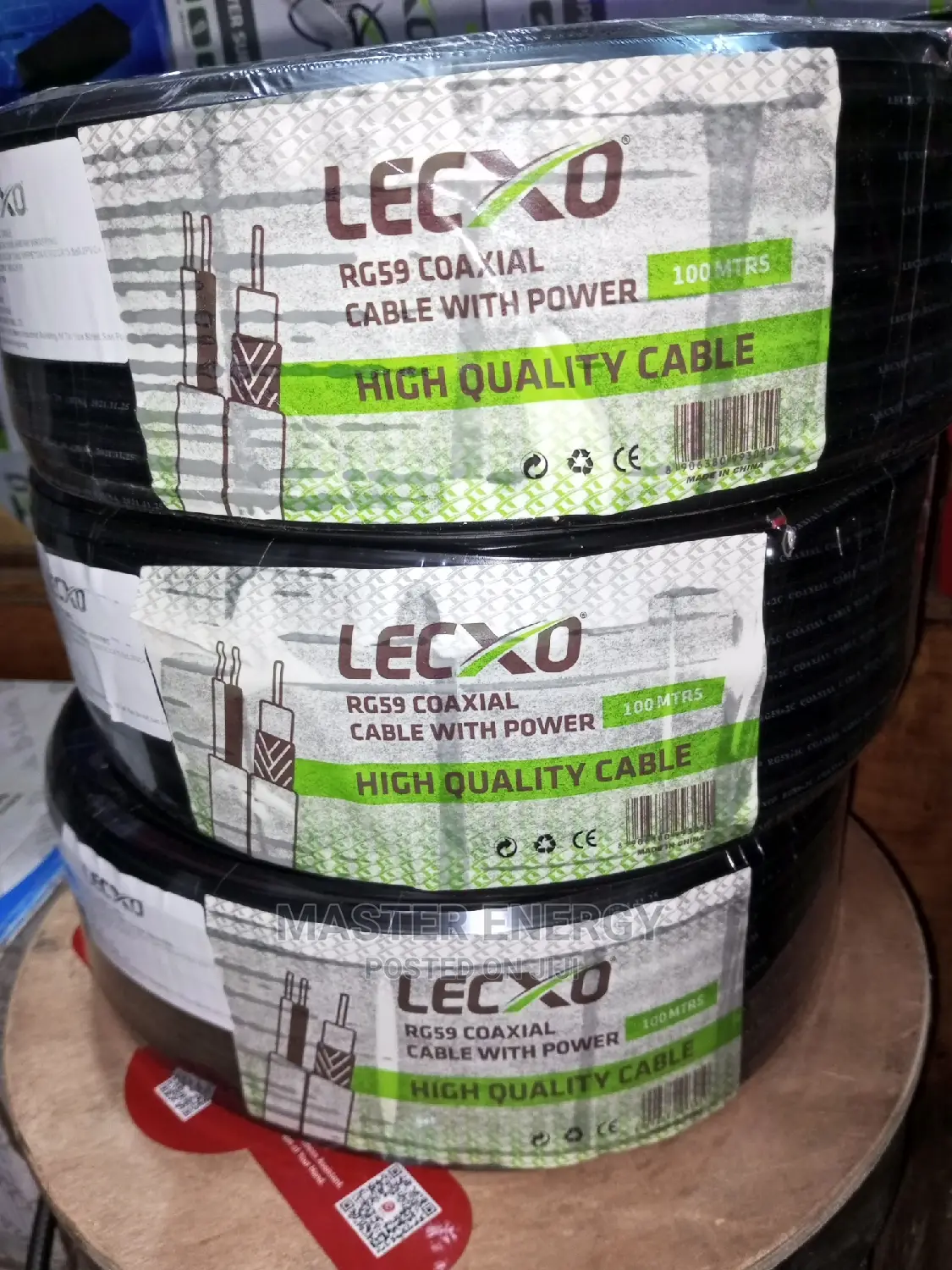 Coaxial Cables 100m Originals For Cameras
