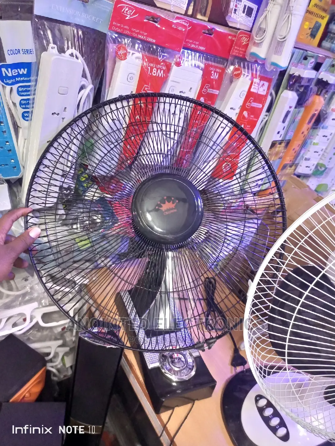 Wall Fans Black Crown