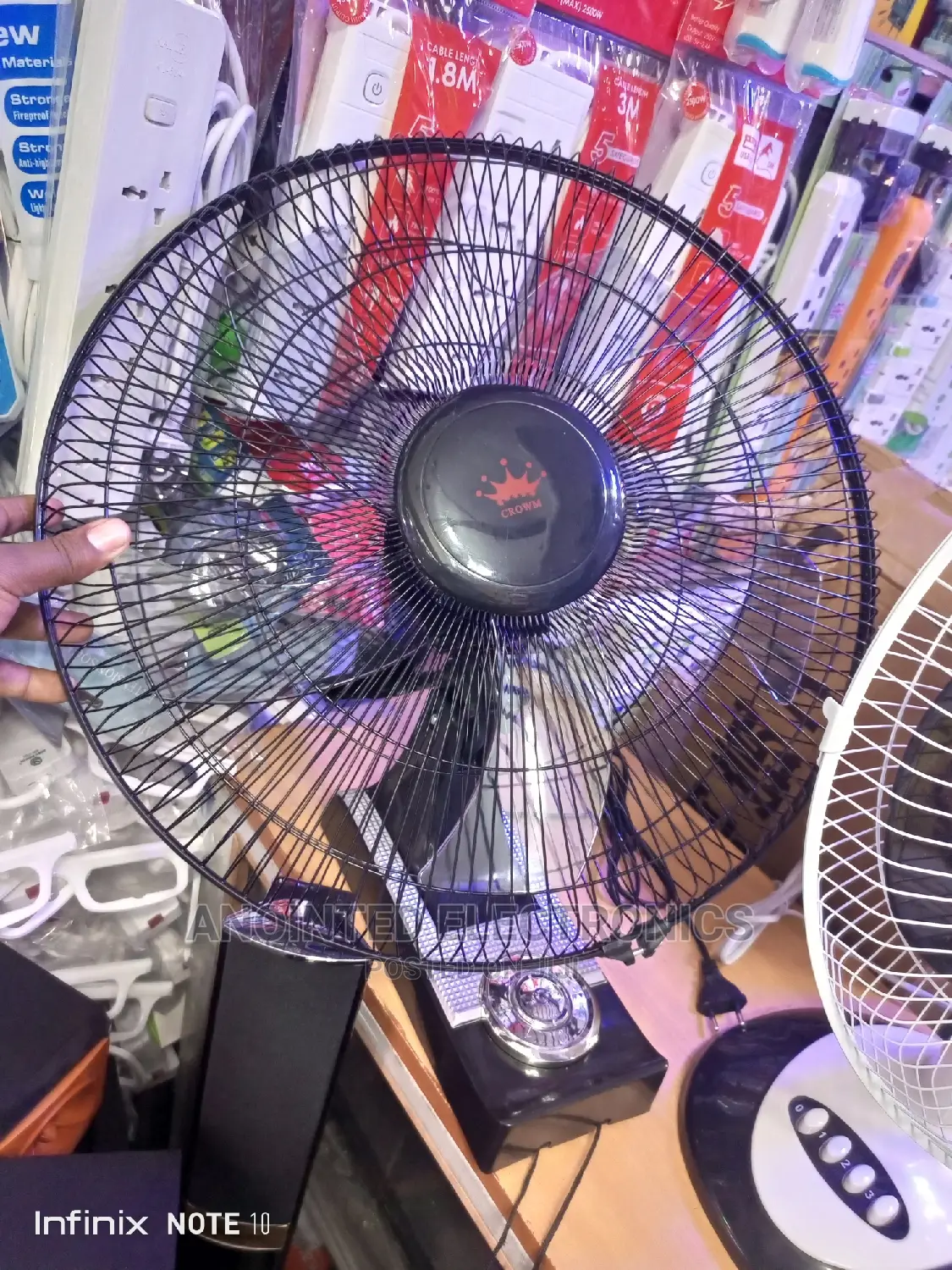 Wall Fans Black Crown