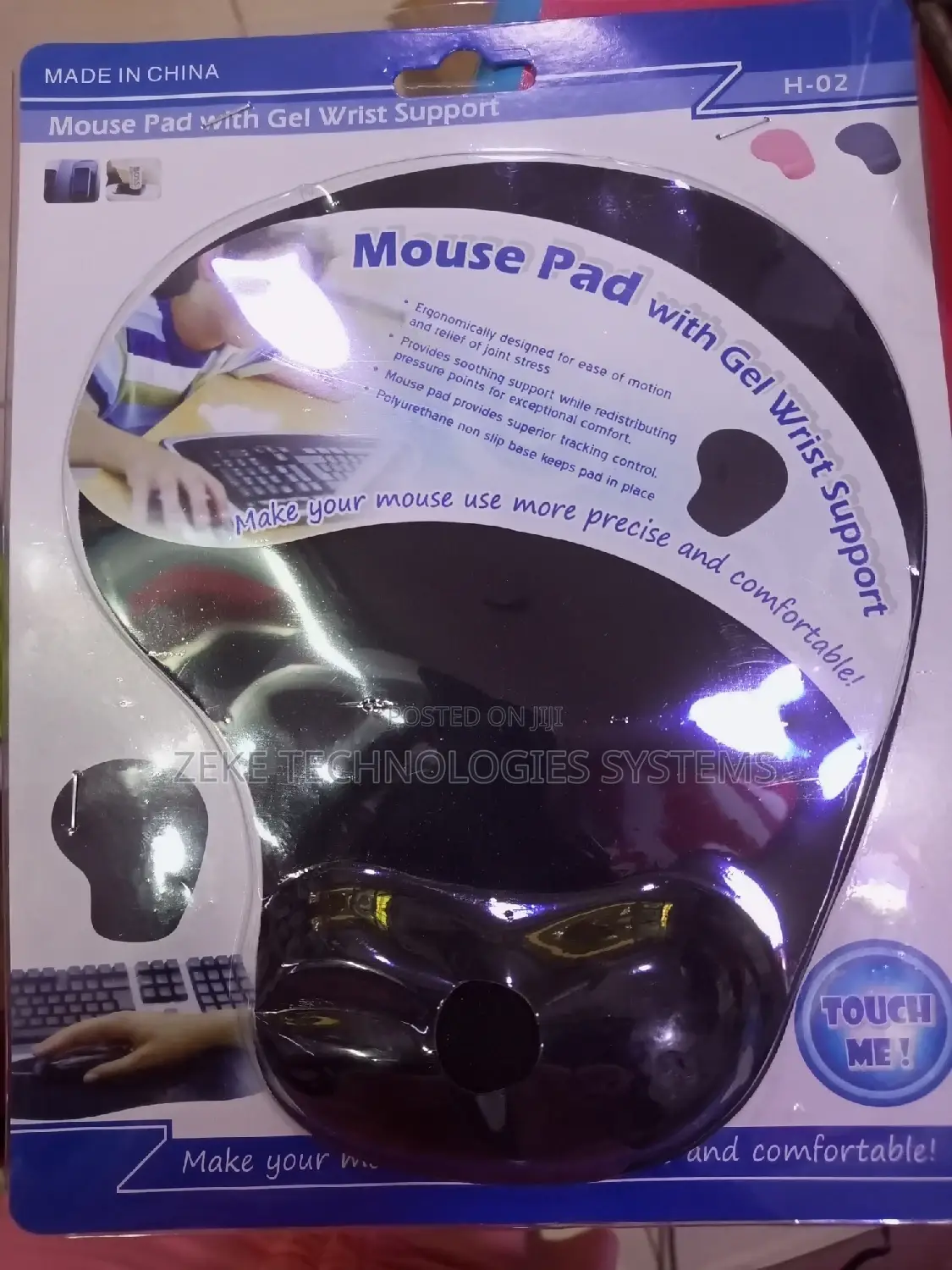 Mouse Pad With Gel Wrist Support