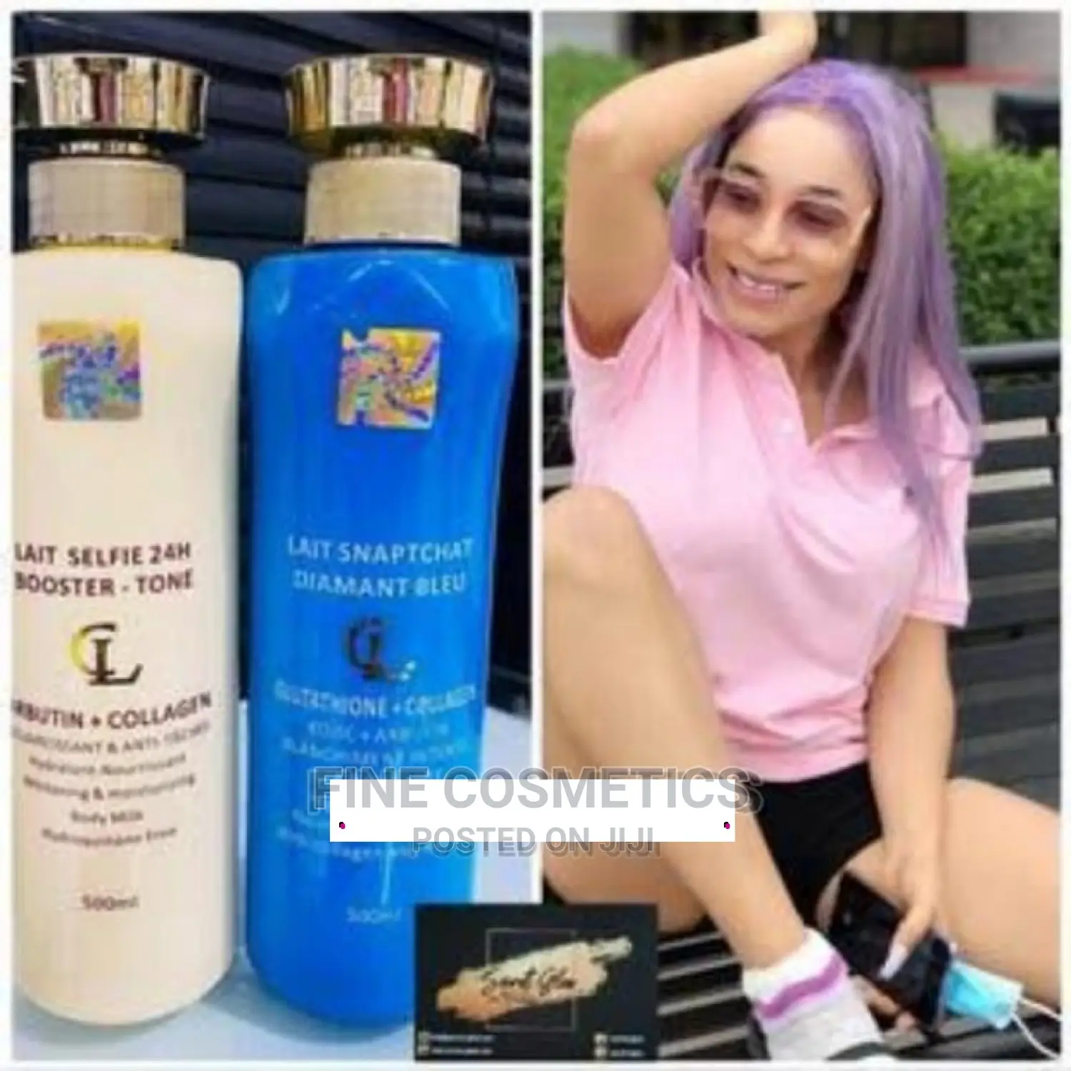 Snaptchat Lotion, Diamant Bleu Collagen Lightening Lotion
