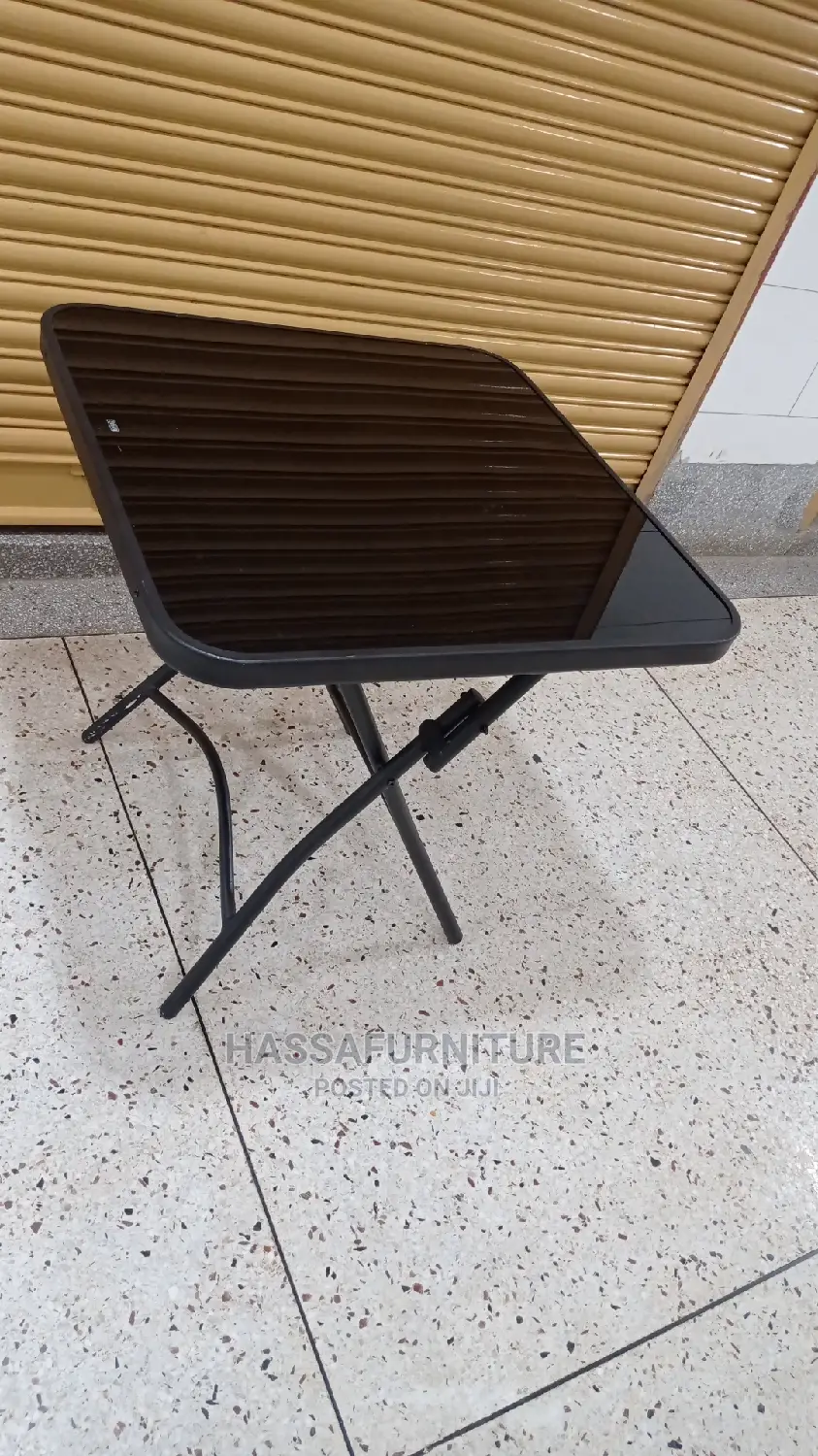 Balcony Foldable Glass Table