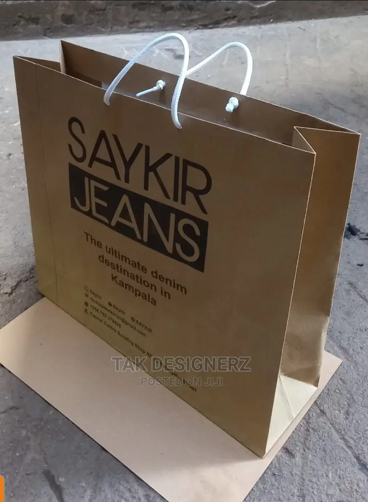 Boutique Kaki Paper Bags