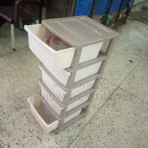 Plastic Durable Storage Drawer Trolley