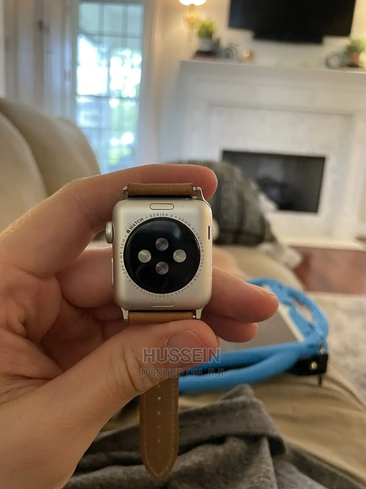 Apple Watch Series 3 38mm Silver Aluminium Case With Leather