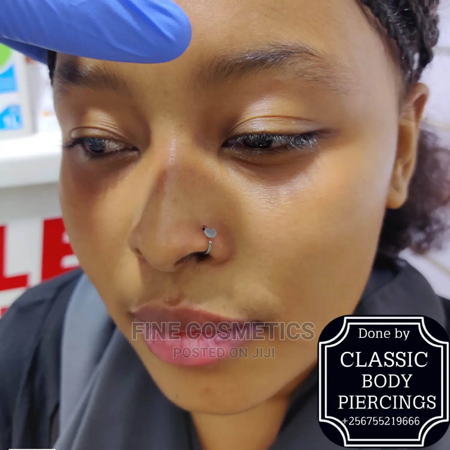 Body Piercing Stainless Steel Darling Heart Nose Ring Hoop