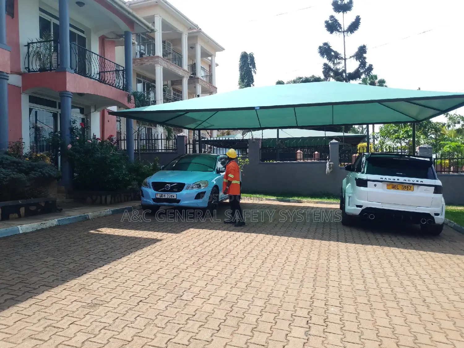 Two Cars Shade Parking Harshweather Resistant 1year Waranty