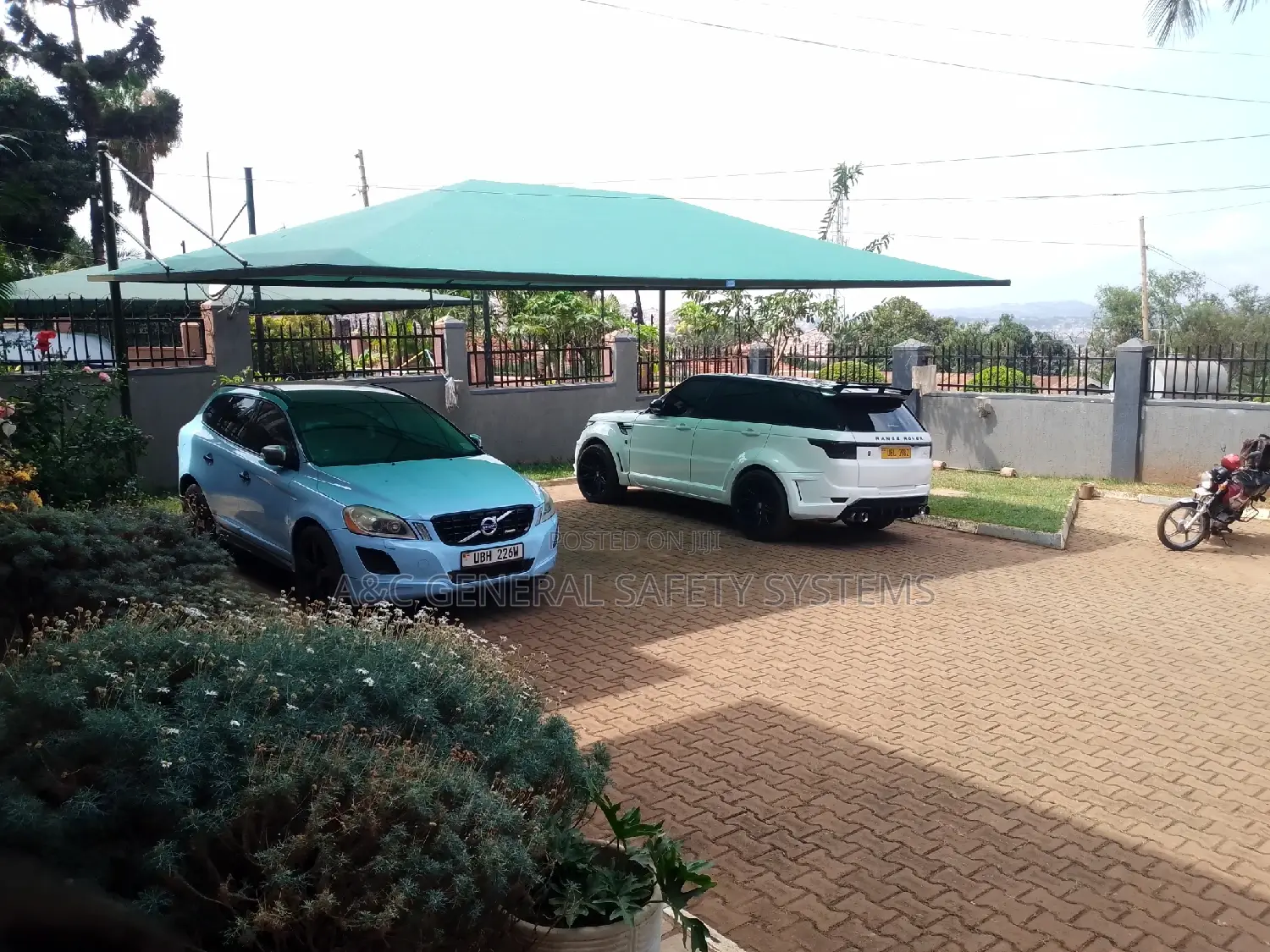 Two Cars Shade Parking Harshweather Resistant 1year Waranty
