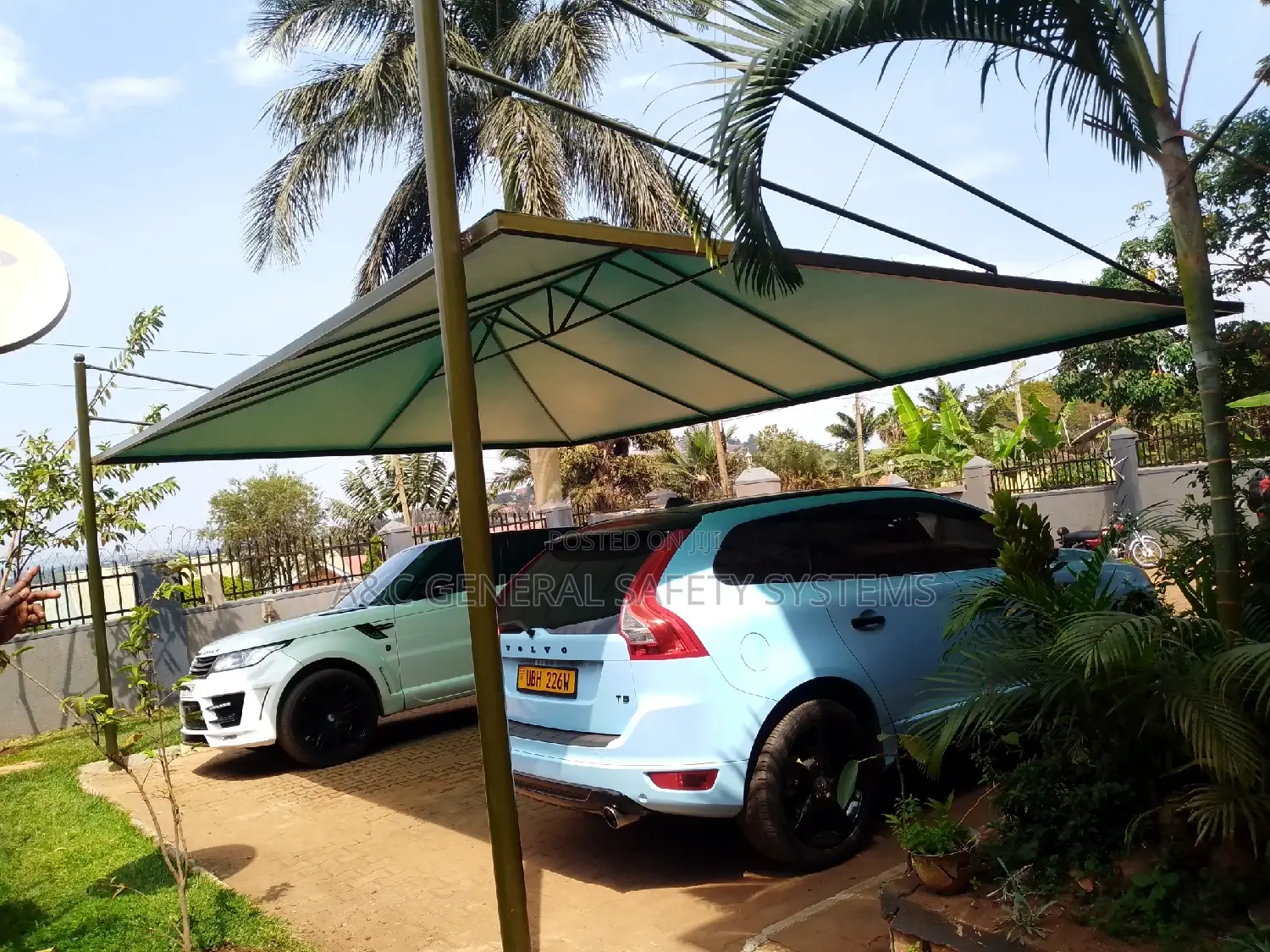 Two Cars Shade Parking Harshweather Resistant 1year Waranty