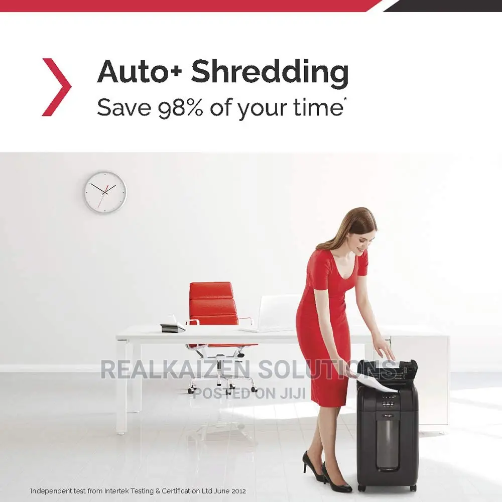 REXEL 40L Auto Feed 300X 300 Sheet Cross Cut Paper Shredder