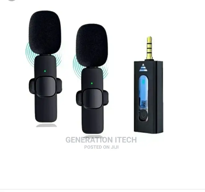 Dual Wireless Microphones For Camera And Sound- Lapels