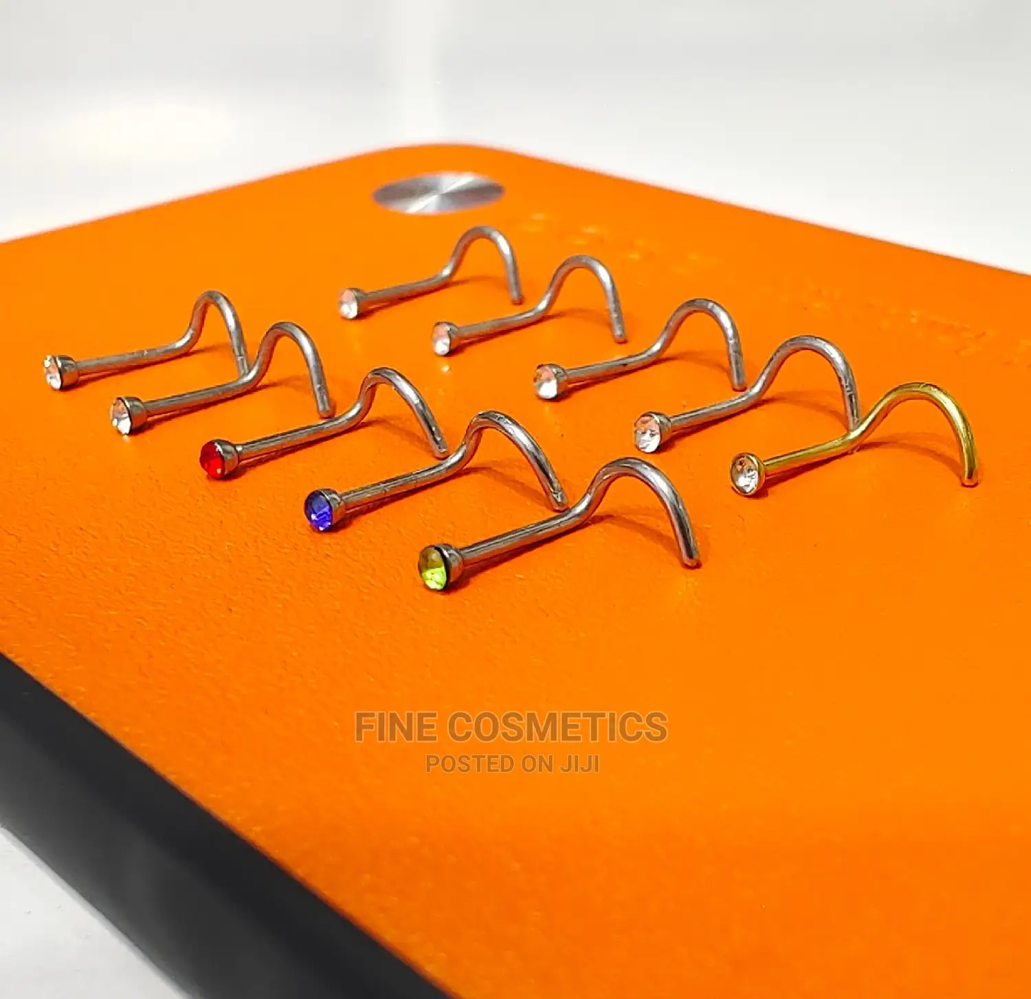 1pc Corkscrew Nose Studs, Stainless Steel Nose Pin Nosering
