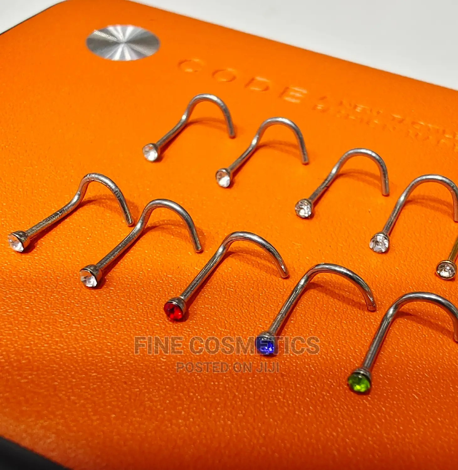 1pc Corkscrew Nose Studs, Stainless Steel Nose Pin Nosering