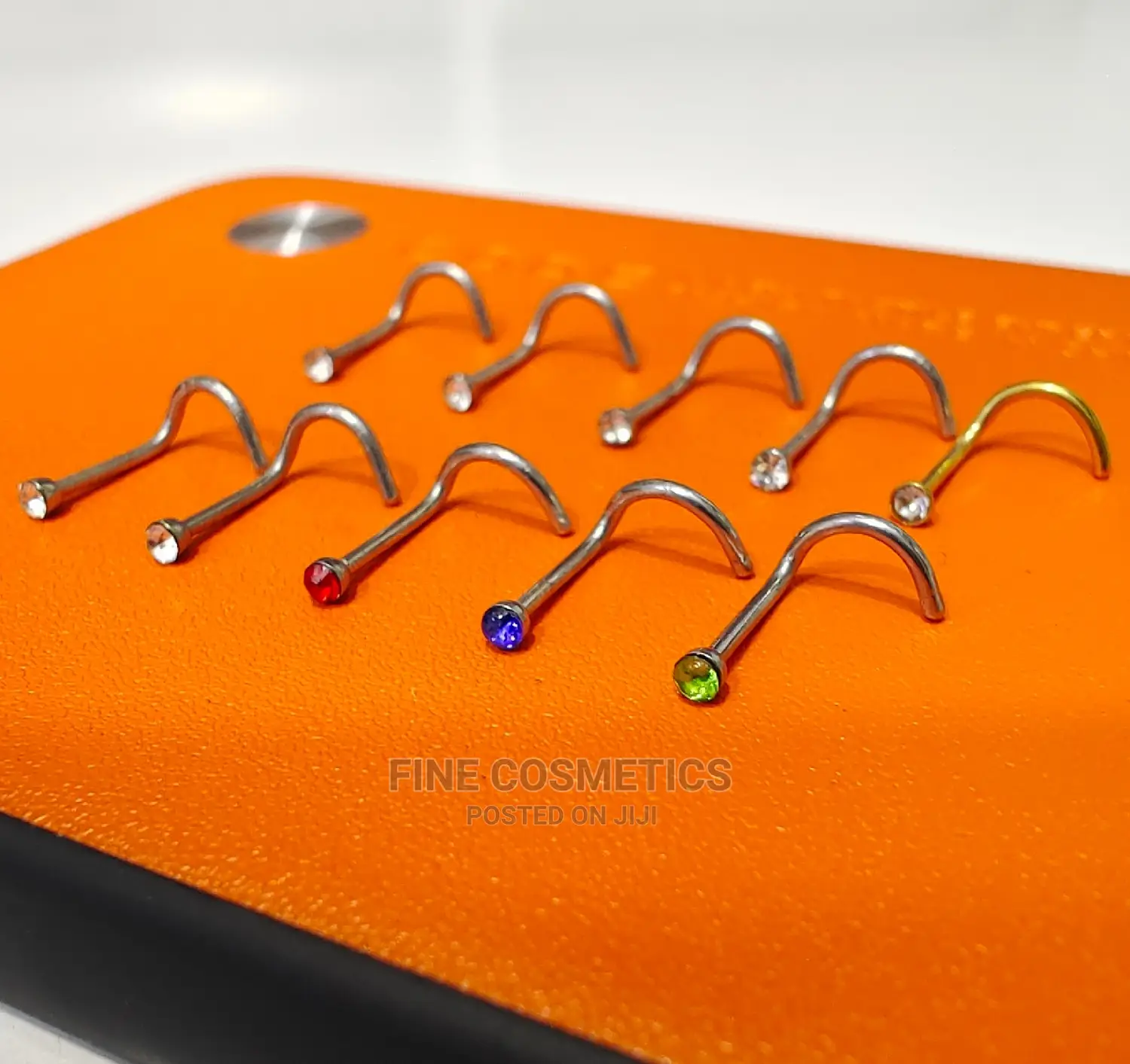 1pc Corkscrew Nose Studs, Stainless Steel Nose Pin Nosering