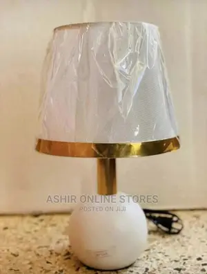 White and Gold Bedside Lamp