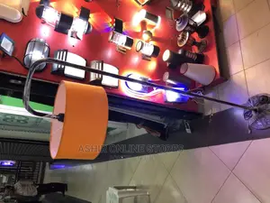 Orange /Black Floor Lamp