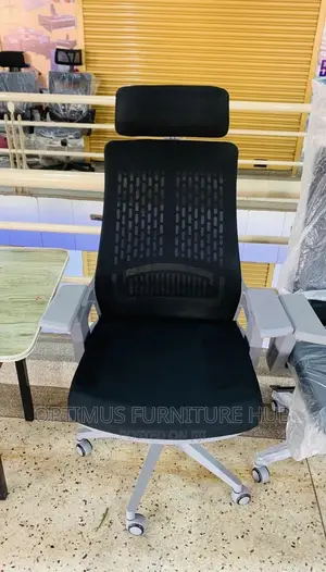 Grey Cushioned Executive Chair