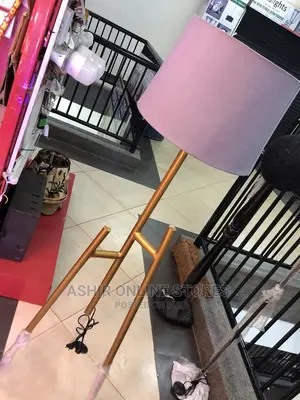 Grey/Goldish Floor Lamp