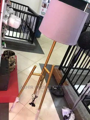 Grey/Goldish Floor Lamp