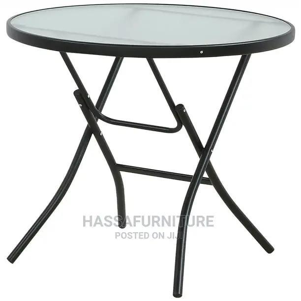 Foldable Balcony Glass Table