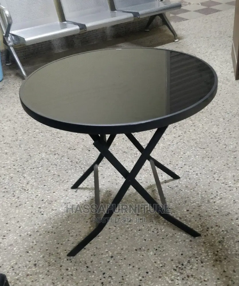Foldable Balcony Glass Table