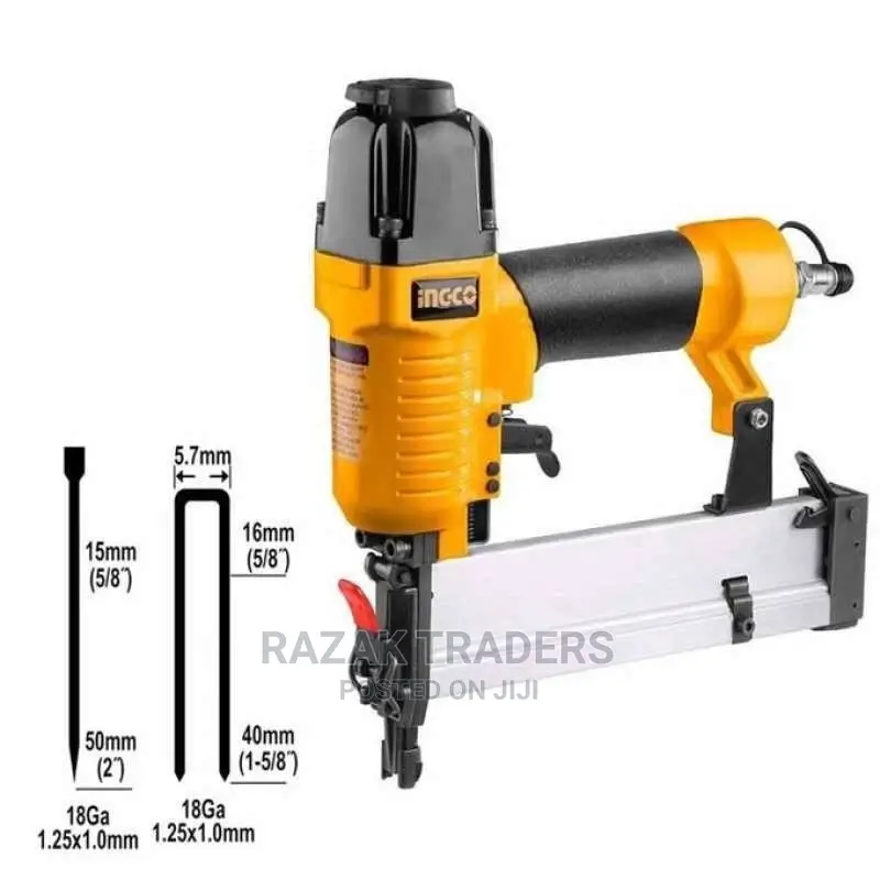 Ingco 2 in 1 Air Combo Brad Crown Nailer Acn50401