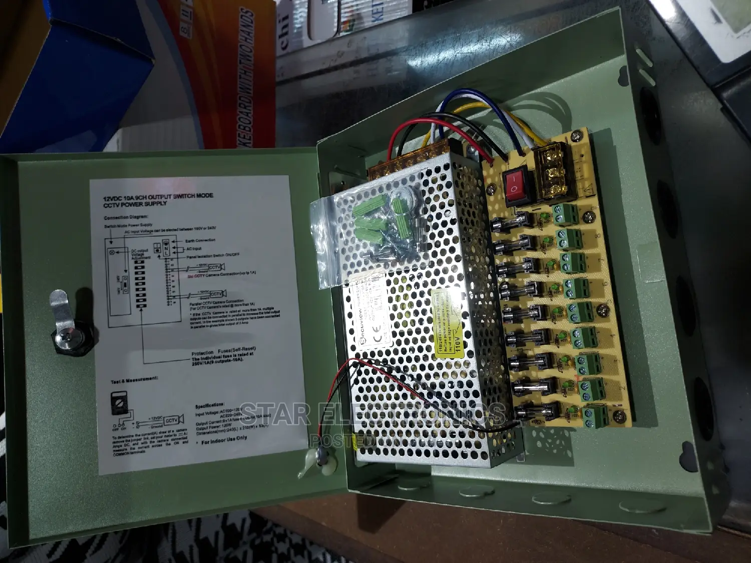 Fused Power Supply 12v/10a