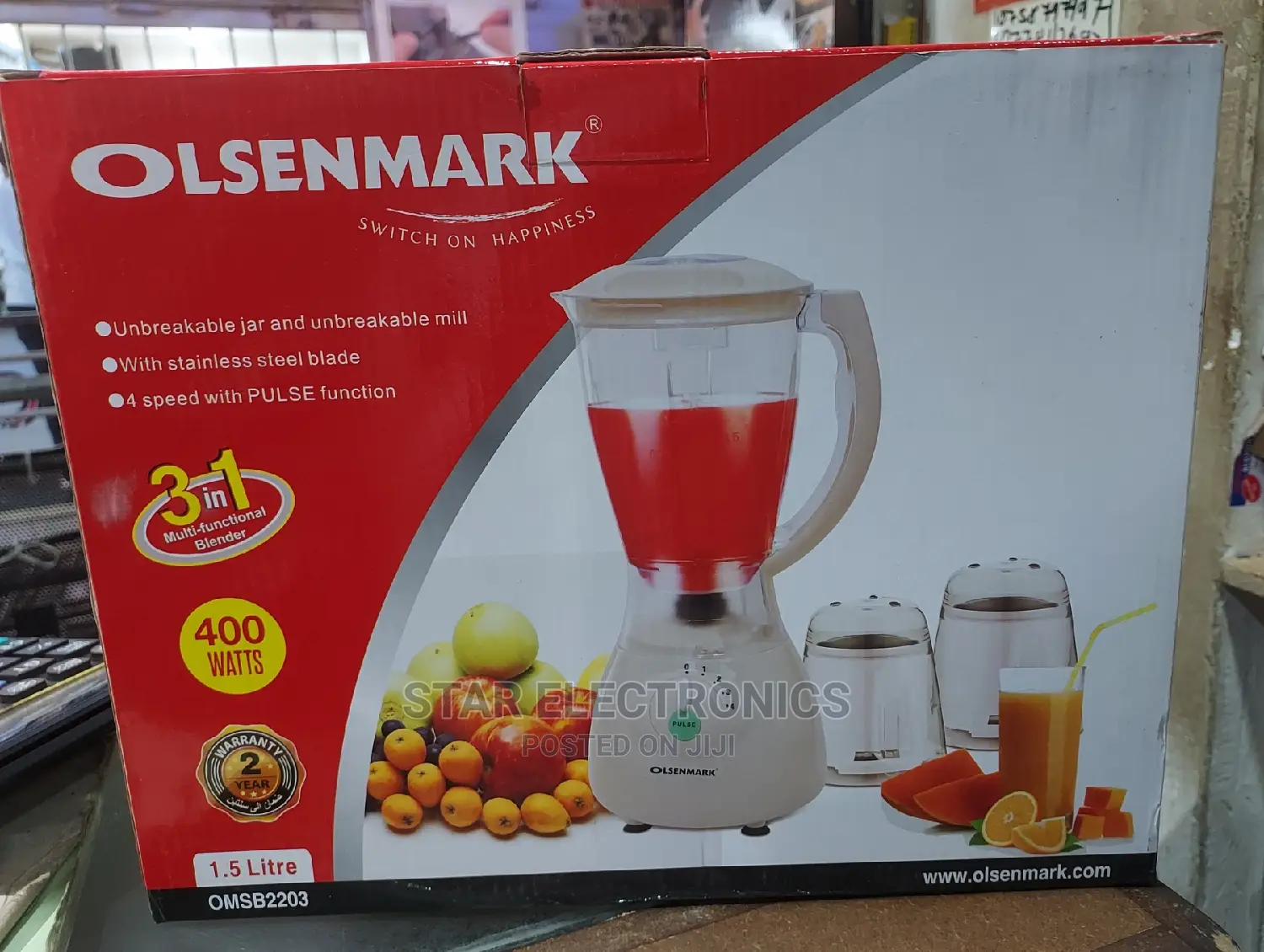 Unbreakable Jar Blender 1.5L