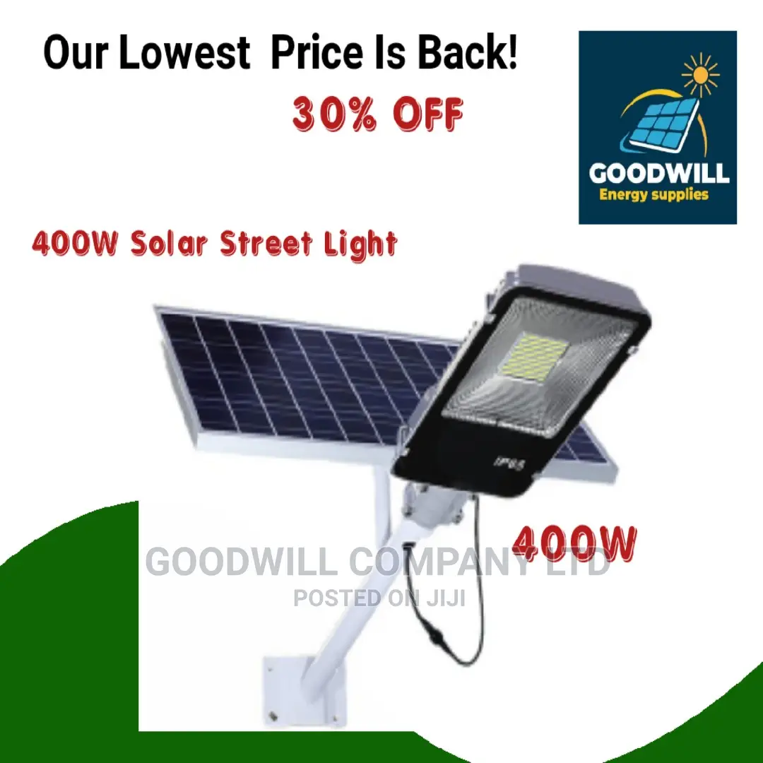400W Solar Street Light Non Stop Light