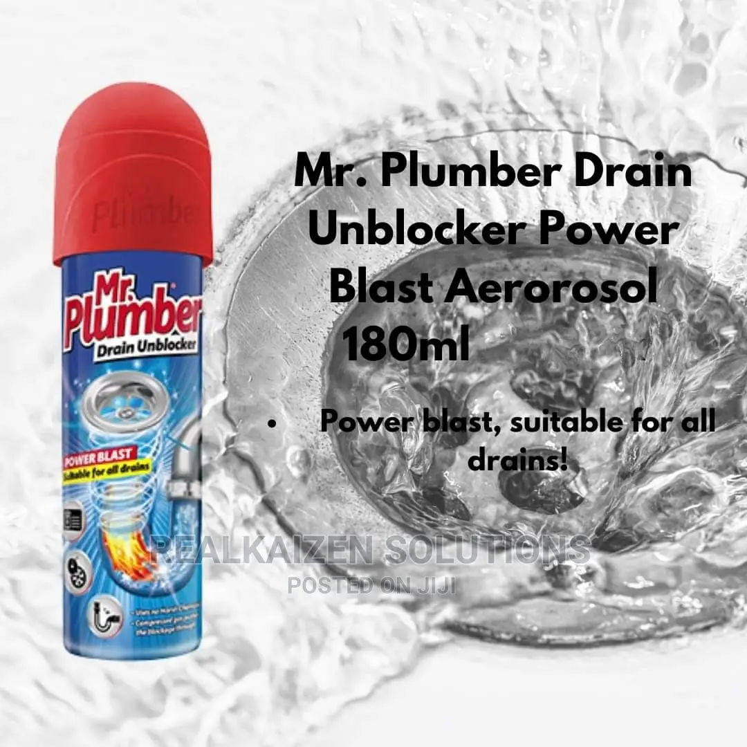 MR PLUMBER Drain Unblocker Power Blast Aerosol 180ml