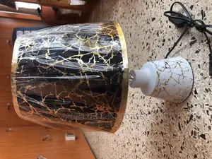 White and Black Bedside Lamp