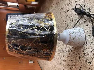 White and Black Bedside Lamp