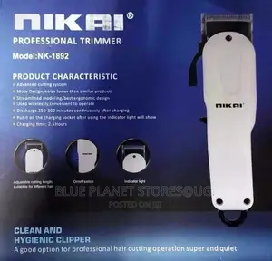 NIKAI Professional Hair Clipper || NK-1892T || Rechargeable