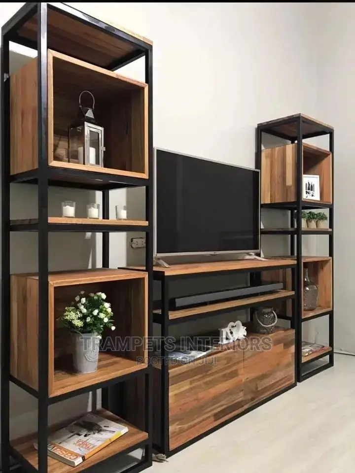 Wall Unit /Wooden Metallic Form Tv Units