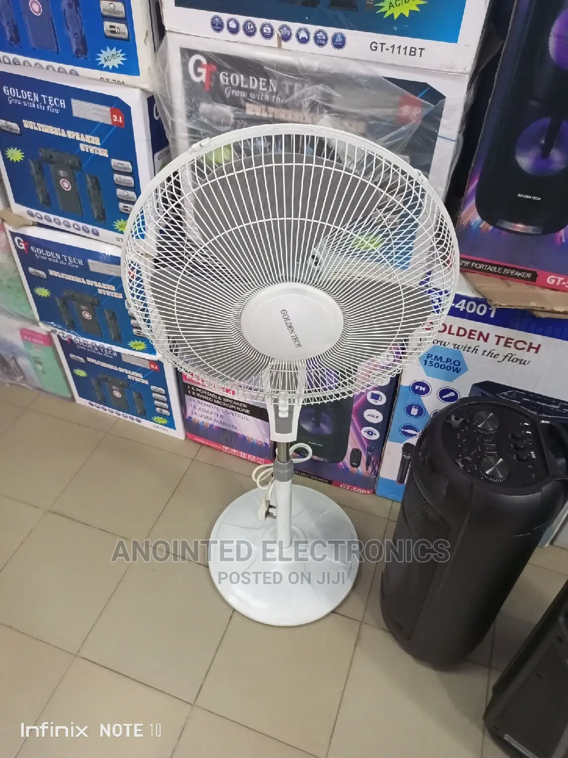 Golden Tch Stand Fans