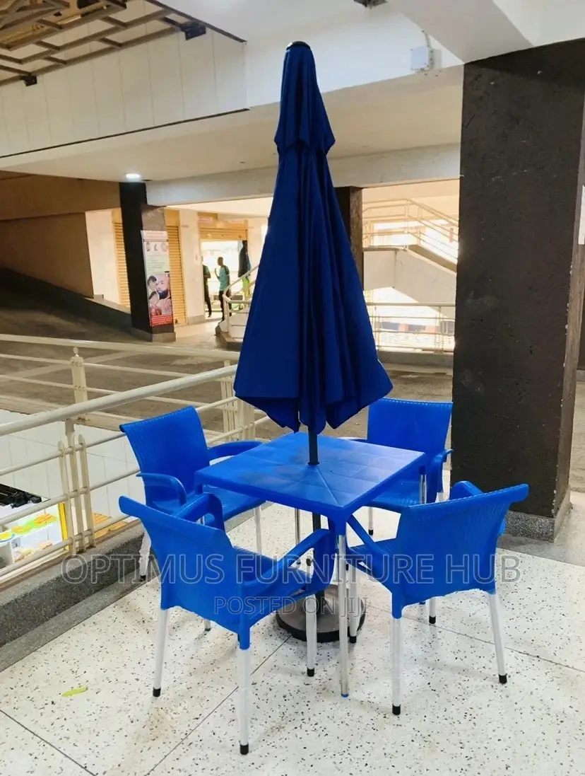 Umbrella Set With Chairs and Table