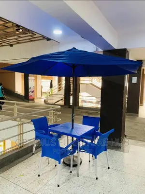 Umbrella Set With Chairs and Table