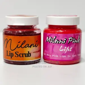 Milan Dark Lips Corrector Set of Lip Scrub and Pink Lip-Balm