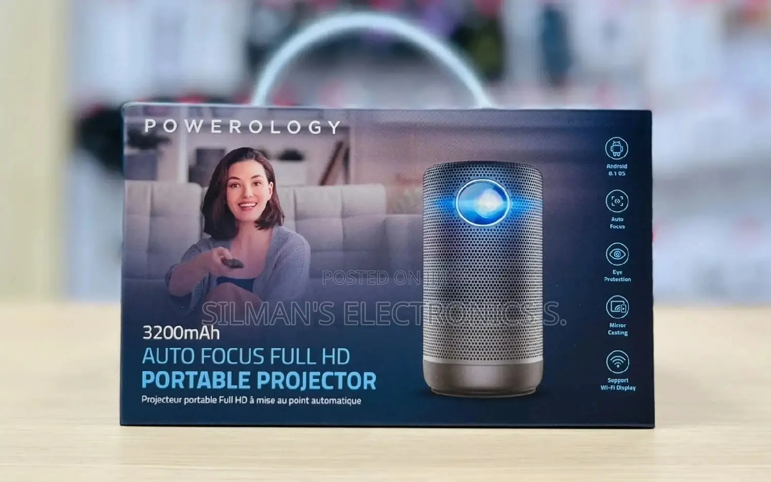 Powerology Auto Focus Full HD Projector