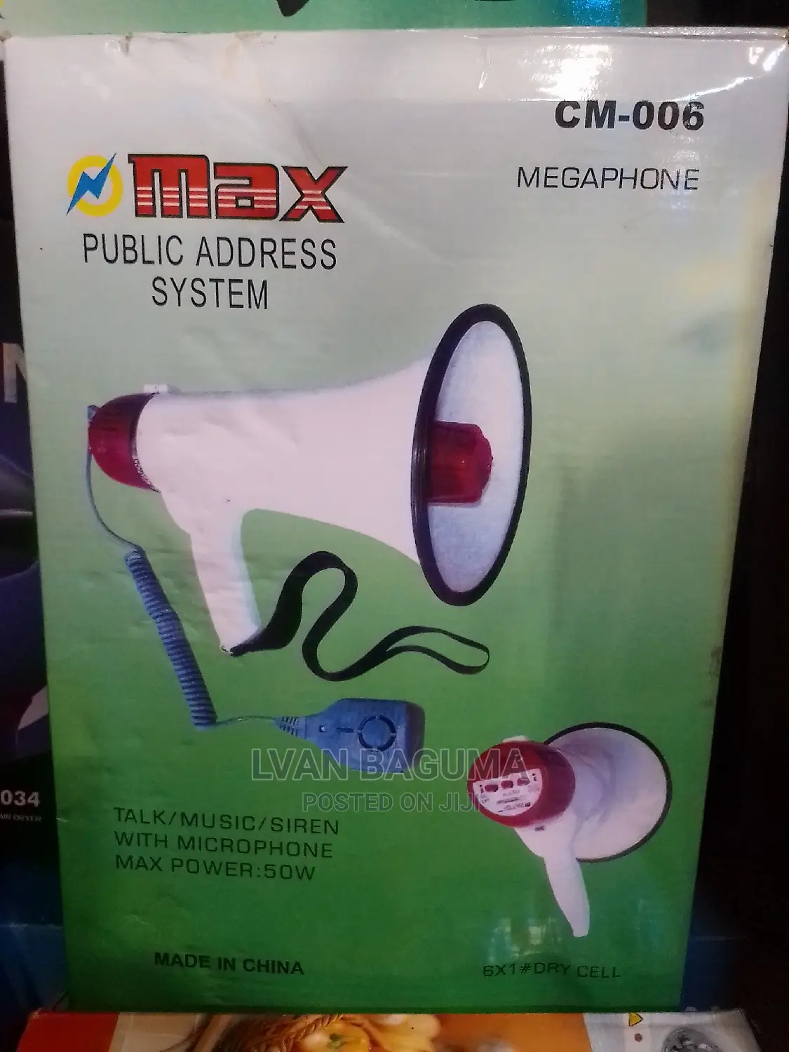 Max Public Address Megaphone - With Microphone