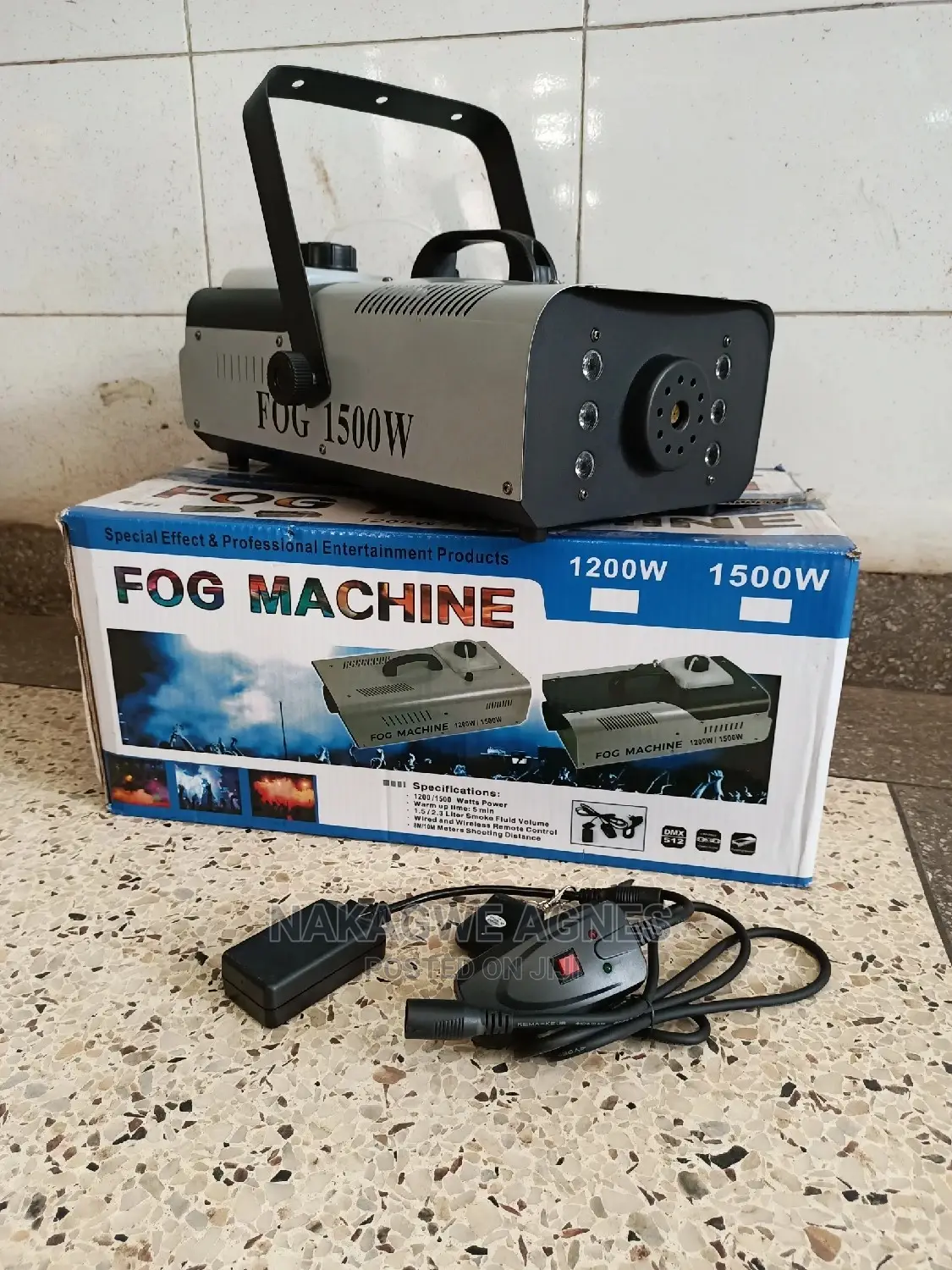 Fog Machine With It's Lights in Central Division Stage Lighting