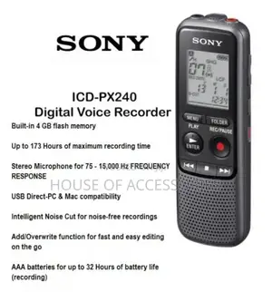 4gb Sony Px240 Voice Recorder