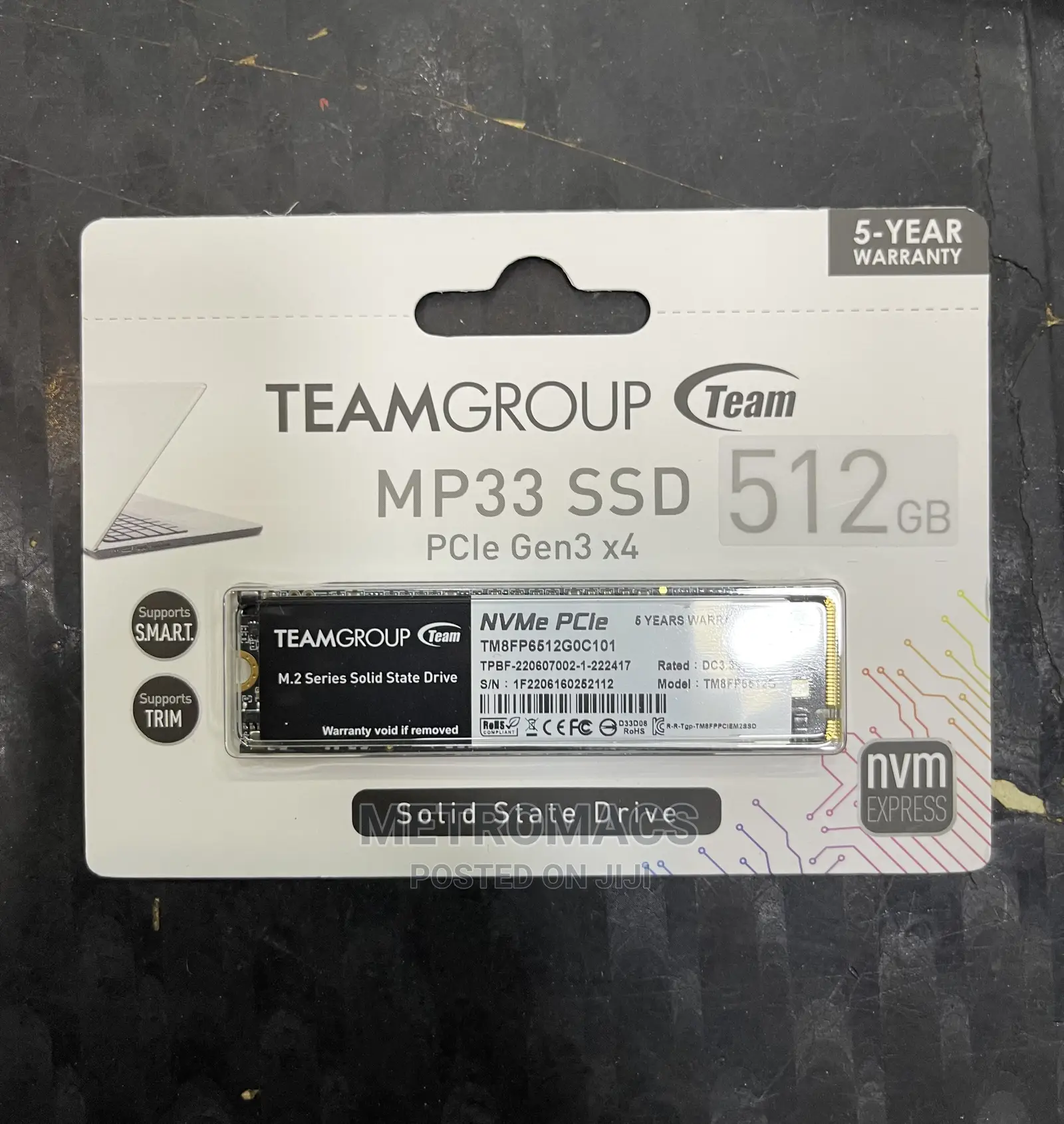 512GB Teamgroup M.2 Pcie Nmve SSD