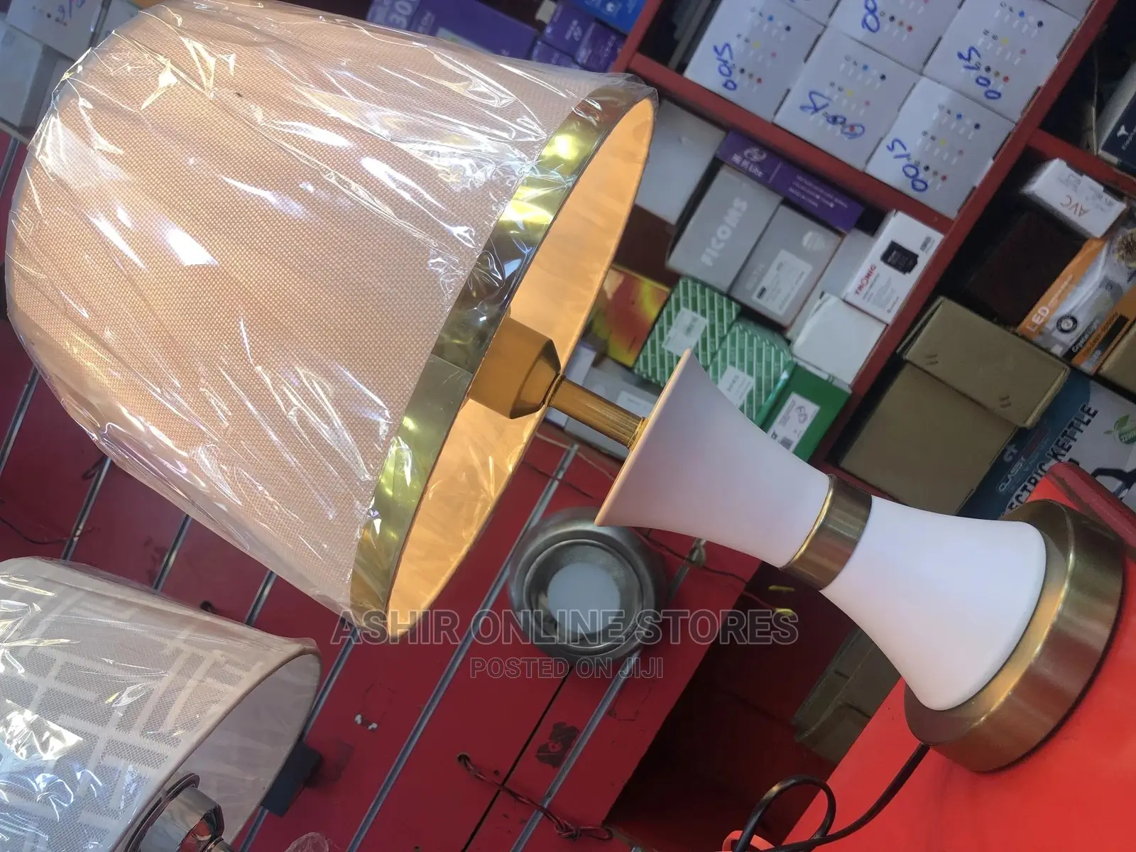White Classy Bedside Lamp