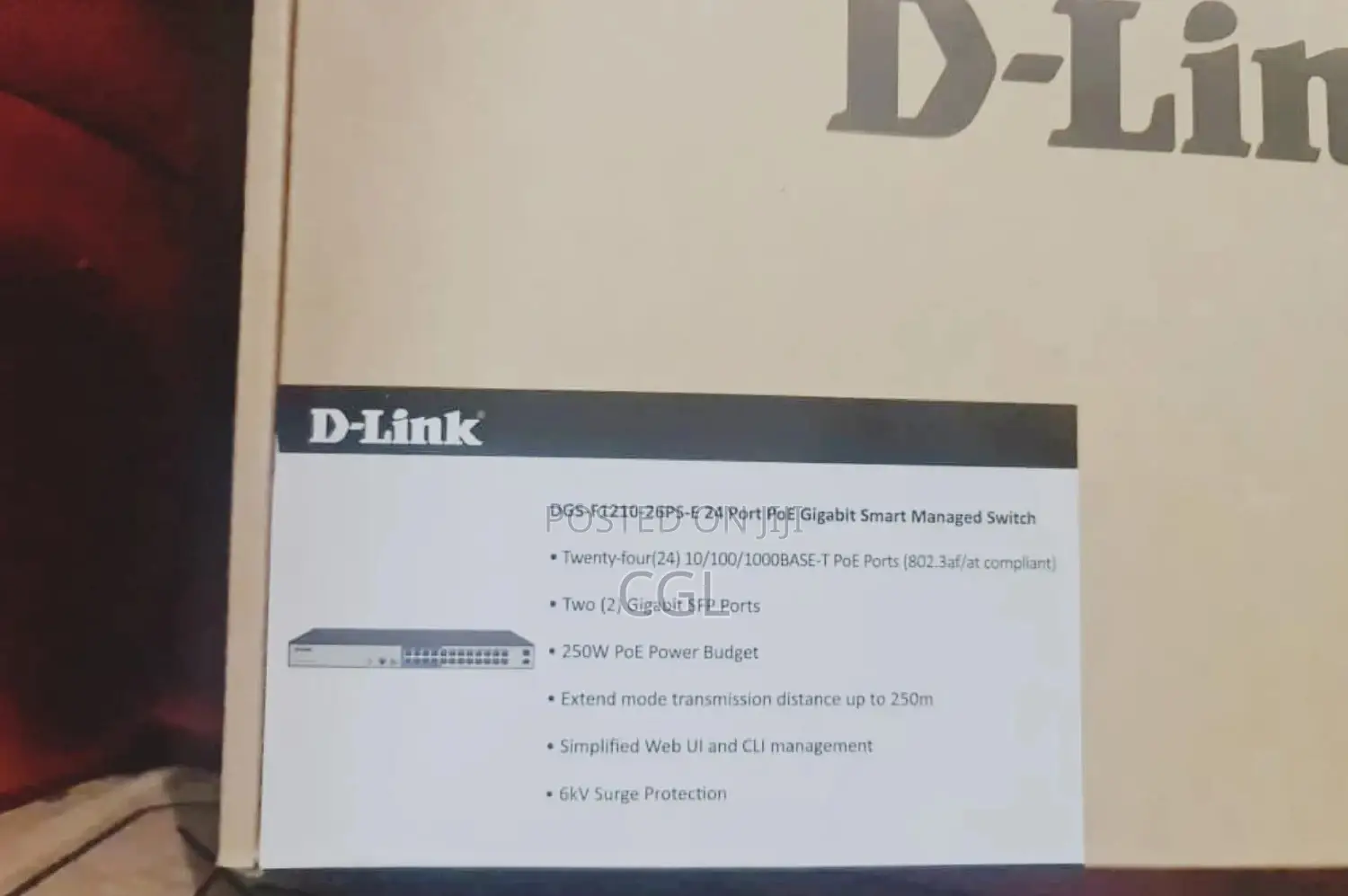 Dlink 24port Poe Smart Managed Gigabit Switch 24 Port Poe
